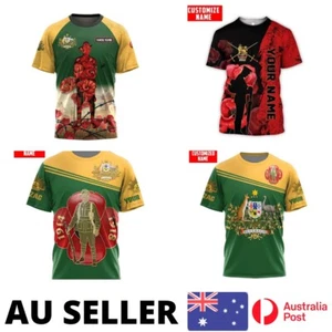 Australia Shirt ANZAC Coat of Arms QLD NSW VIC Army - AU Stock - Picture 1 of 9