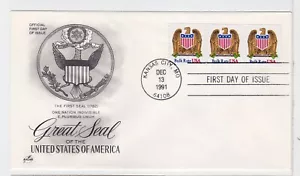 TurtlesTradingPost- Eagle & Shield Coil 1993 FDC #2604 Artcraft Cachet - Picture 1 of 1