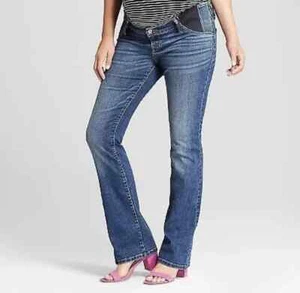 Under Belly Bootcut Maternity Jeans - Isabel Maternity 0 Dark. P - Picture 1 of 3