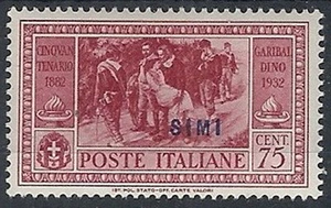 1932 EGEO SIMI GARIBALDI 75 CENT MH * - RR12415 - Bild 1 von 1