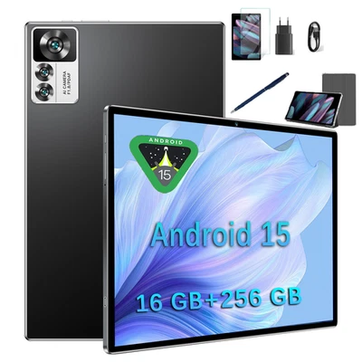 2025 Neu Tablet Android 15 16GB RAM+256GB ROM 8000mAh 10.1" Octa Core  WlFl - Bild 1 von 4