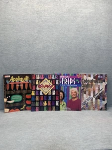 Posten 4 Quiltmuster Bücher skurrile Applikation, Katzen miauen, Streifen, Colourwash - Bild 1 von 20