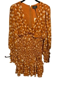 Bardot Bambina Frill Dress Smocked Sketchspot Feature Sleeve Size 8 - Picture 1 of 12