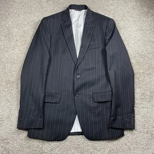 Dolce & Gabbana Runway Archive Black Striped Wool Suit Size 48 Made in Italy - Picture 1 of 21