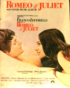 Romeo & Juliet Souvenir Music Album, 1969, Piano Vocal Guitar, NF - Picture 1 of 1