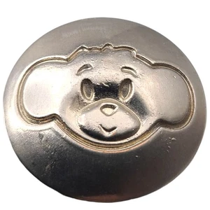 (Lot of 10) Silver Tone Monkey Teddy Bear? 1.5" Drawer Pull Knob Nursery Toddler - Picture 1 of 11