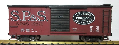 CHARLES RO 12271 S.P.&S. BOX CAR w/METAL WHEELS & KD COUPLERS - Image 1 of 4