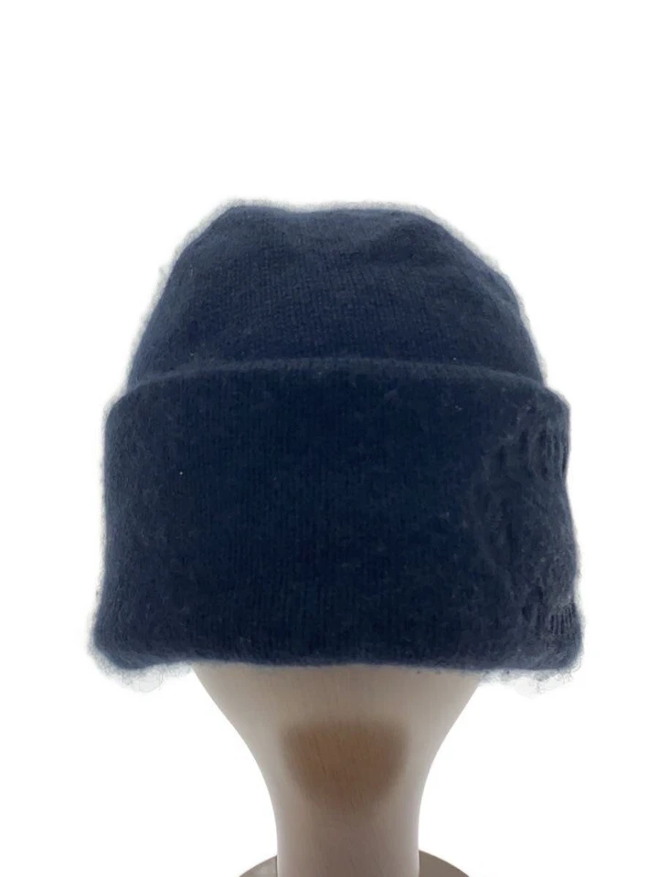 Gorra tejida BURBERRY GRATIS cachemir 100 logotipo de escudo negro 806441 usada Foto 1 de 4