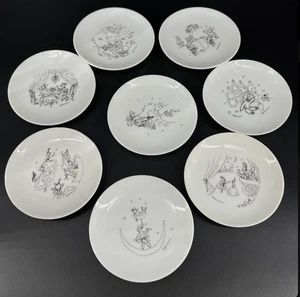 Set 8 Poodlemania Designed By Hubert Harmon Atlas China 4” Plates - Picture 1 of 7