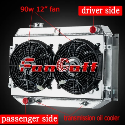 4 Rows Radiator SHROUD FAN For 1971-1980 HOLDEN HQ HJ HX HZ V8 Kingswood 253 308 - image 1 of 4