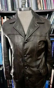 Vintage Cabrelli Herren Lederjacke in einem satten Braun Gr. 40 Top Zustand. - Bild 1 von 9