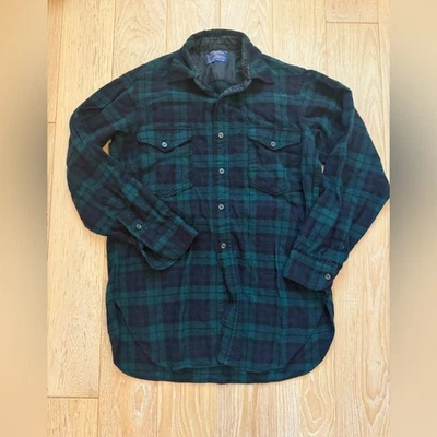 Pendleton wool flannel shirt womens plaid warm cabincore camping western cowgirl - Image 1 of 4