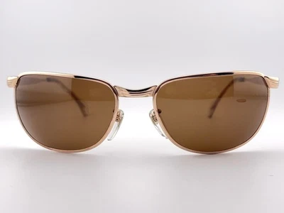 VINTAGE MARWITZ WRAP AROUND 10 K GOLD FILLED MIDCENTURY SUNGLASSES 60'S GERMANY - Image 1 of 4