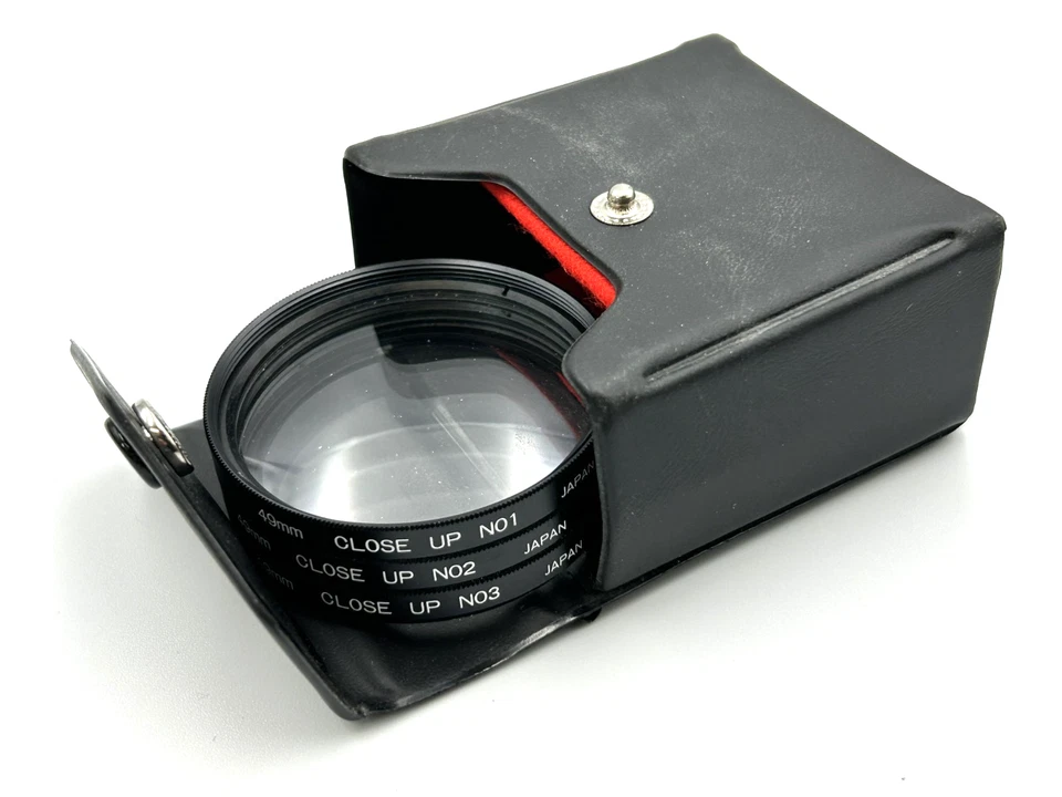 49mm Close Up Lens No 1, 2 & 3 Set C/W Case Japan refCP - Image 1 of 4
