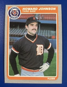 1985 Fleer Baseball Howard Johnson Detroit Tigers #12 - Picture 1 of 2