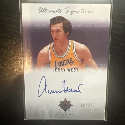 2007-08 Ultimate Collection Signatures Jerry West Auto /20 Lakers - Image 1 of 3