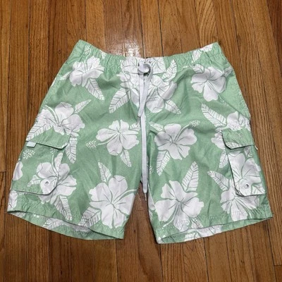 Vintage Ocean Pacific Men’s Swim Shorts Trunks Lined Large Floral All Over Print - Изображение 1 из 4