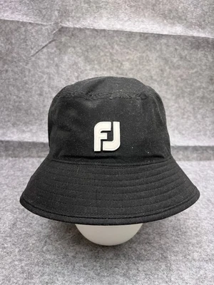 FootJoy DryJoys Sombrero Cubo Adulto Grande Negro 100% Poliéster Logo Golfista Foto 1 de 4