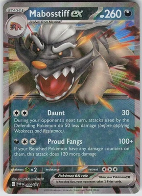 Pokemon Mabosstiff ex - 086 SV: Scarlet & Violet Promo Cards Promo NM - Image 1 of 2