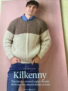 KILKENNY - Chunky Textured Sweater  - Knitting Pattern by Pat Menchini - Picture 1 of 5