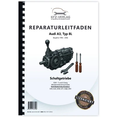 Audi A3 Typ 8L 1996-2006 5 und 6 Gang 02M AWD Schaltgetriebe Reparaturanleitung - Bild 1 von 4