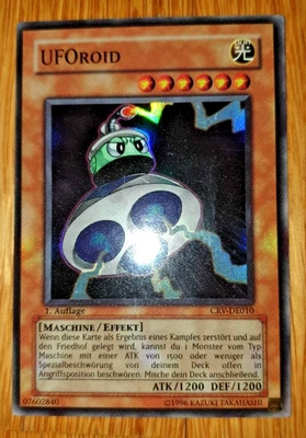 YUGIOH UFOroid CRV-DE010 Super Rare  1. Auflage Cybernetic Revolution Deutsch - Bild 1 von 2