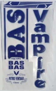 Pegatinas de murciélago de cricket AYN | Cinta de sauce inglesa en relieve 3D | Azul vampiro retro - Imagen 1 de 4