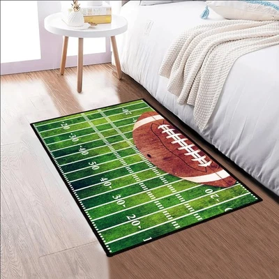 Alfombrilla de entrada de campo de fútbol 2x3 lavable antideslizante alfombrilla de puerta ultrafina suave deportiva... Foto 1 de 4