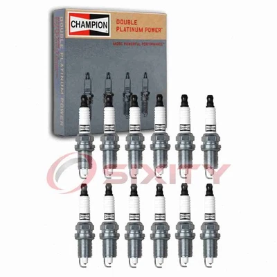 12 pc Champion Double Platinum Spark Plugs for 2004-2006 BMW 760i 6.0L V12 jl - Image 1 of 4