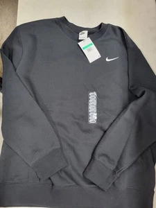 Nike Sportswear Club Fleece Crewneck Mens XL Black Sweatshirt - Imagen 1 de 5