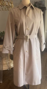 Vintage London Fog Damen Beige Maincoats Trenchcoat-Größe 14 Petite - Bild 1 von 11