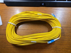 SC/SC LWL Patchkabel Starthilfekabel Singlemode Duplex 8,3/125 90' 27m - Bild 1 von 3