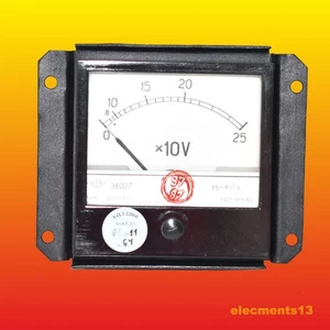 0-250V E8027 1,5% 80X80 SOVIET VINTAGE VOLTMETER ANALOG PANEL NOS - Bild 1 von 2