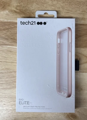 Genuine Tech21 EVO ELITE Drop Protection Phone Case for iPhone X & XS, Rose Gold - Image 1 of 2