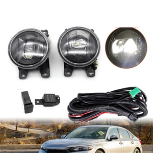Fit For Honda Civic 2022 Fog Light Assembly w/Switch+LED Bulbs Right+Left - Picture 1 of 4