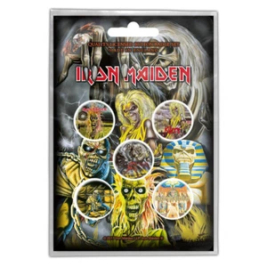 IRON MAIDEN BUTTONSET BADGES SET ANSTECKERSET # 3 THE NUMBER OF THE BEAST PINS - Picture 1 of 1