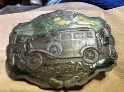 ¡OFERTA! Hebilla de cinturón de latón Ford modelo A V37 BERGAMOT latón funciona Foto 1 de 2