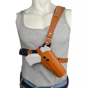 US STOCK Tactical Chest Bag Pistol Bag Cowboy Hunting Holster Quick Draw Holster - Picture 1 of 15