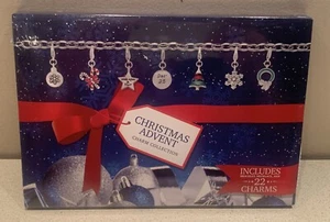 Christmas Advent Calendar with Bracelet, Necklace, and 22 Charms. NEW ~ Sealed - Picture 1 of 4