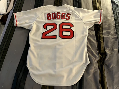 Wade Boggs Boston Red Sox Authentic Rawlings Away Gray Jersey Size 44 Cover
