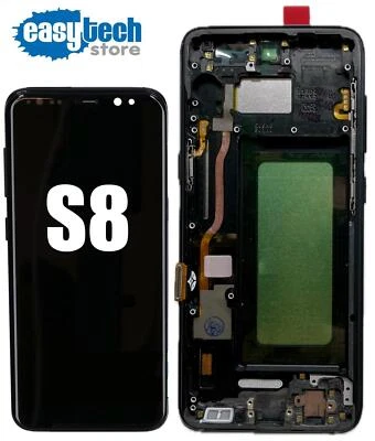 Samsung S8 SM-G950F G950 Display InCell LCD Touch Screen Schermo Frame Nero