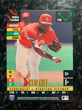 Ken Hill 1995 DONRUSS TOP OF THE ORDER St Louis Cardinals ODD BALL