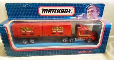MATCHBOX CONVOY CY-18 SCANIA DOUBLE CONTAINER TRUCK 'BEEFEATER' DIECAST MODEL - Image 1 of 4