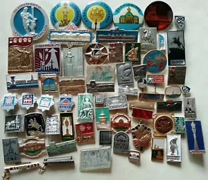 LENINGRAD - St. PETERSBURG. Amazing rare pin badges collection. 60 pin badges. - Picture 1 of 3