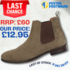 Mens Real Suede Elastic Pull On Zip Lace Up Chelsea Desert Dealer Boots UK SALE