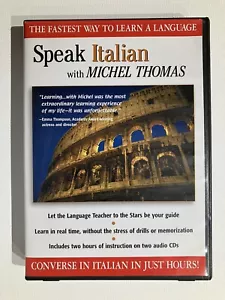 Speak Italian with Michel Thomas - VERY GOOD - 2 CD Disc's in box - Complete - Foto 1 di 4