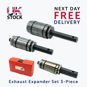 Exhaust Tail Pipe Expander Set Car Motorcycle Tailpipe Muffler 3 Piece 29-89mm - Picture 1 of 10