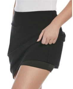 Rafaella Comfort Skort Sz, X-Small Elastic Waist Casual Black Solid $59.00 NEW - Picture 1 of 2