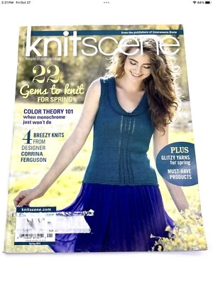 Knitscene Magazine 22 Style Knitting Pattern Book - Gems for Spring 2014 - Image 1 of 4