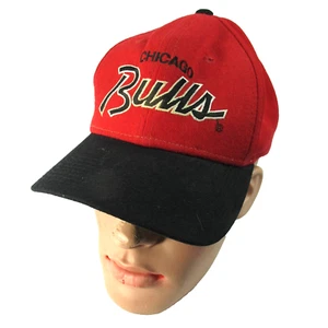 Gorra ajustada Chicago Bulls vintage años 90 Sports Specialties Script dos tonos talla S - Imagen 1 de 9